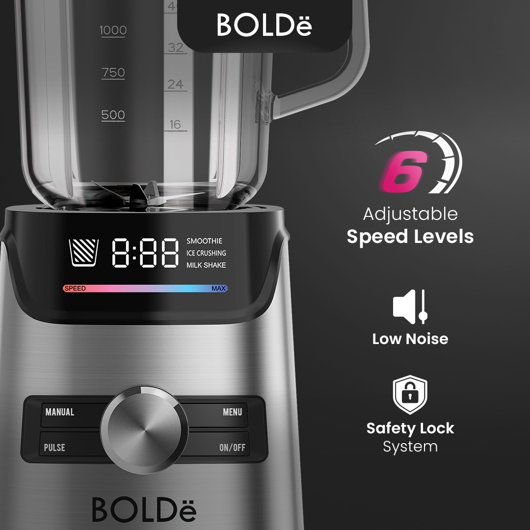 Bolde Smart Digital Blender V8 3 Automatic Modes